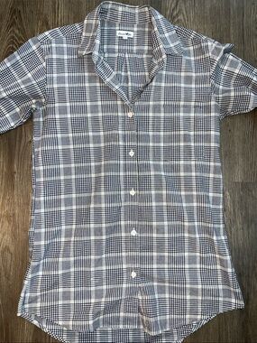 STEVEN ALAN Long Sleeve Plaid Button-Down Shirt